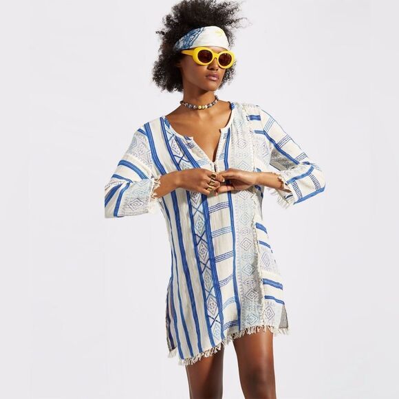 Calypso St Barth tunic style coverup. 100% cotton gorgeous size XS. - Picture 4 of 7